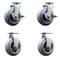 Service Caster Tool Box Caster Wheel Set 6'' Thermoplastic Rubber Swivel Casters, 4PK TOOL-SCC-20S620-TPRRF-TLB-2-R-2 - alternate 1